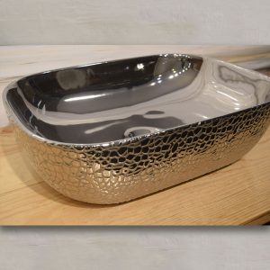 LAVABO SELECT COLLECTION CELIA SILVER RECTANGULAR