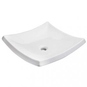LAVABO TRAZZO DE SOBREPONER S/REBOSADERO BLANCO