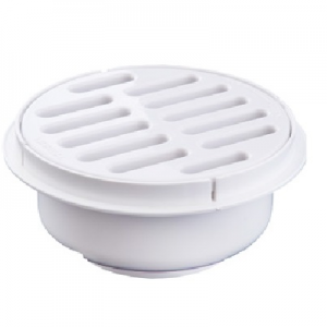 COLADERA C/SALIDA UNIVERSAL Y REGILLA BLANCA