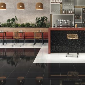 BOHO BLACK / WHITE 44x44 CM